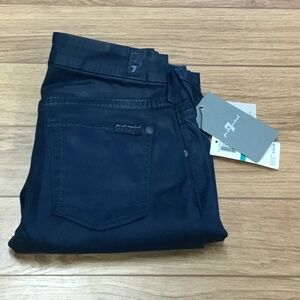 7 For All Mankind Waxed Jeans Size 24 Aqua Marine Green Blue new with tags